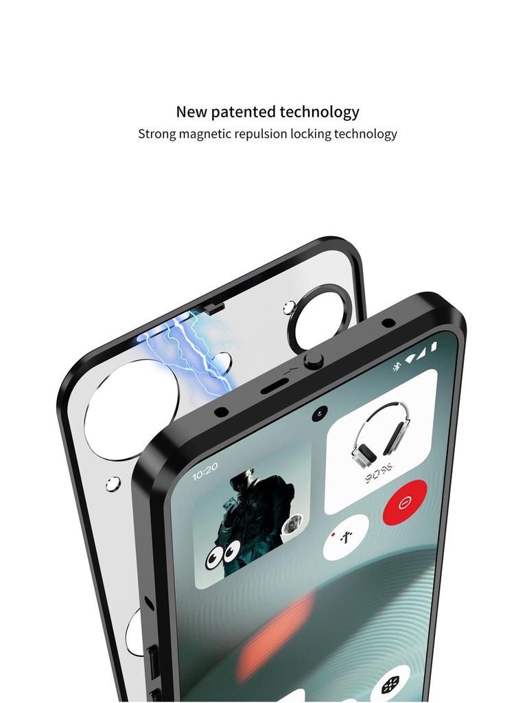 Cross-border Nothing Phone 3a Pop-Up Metal Drop-Proof Case