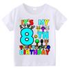T-shirt Estive a Maniche Corte Stampa Sprunki Incredibox per Bambini Abbigliamento Bambini Ragazzi Ragazze Magliette in Cotone Top Regali per Feste di Compleanno