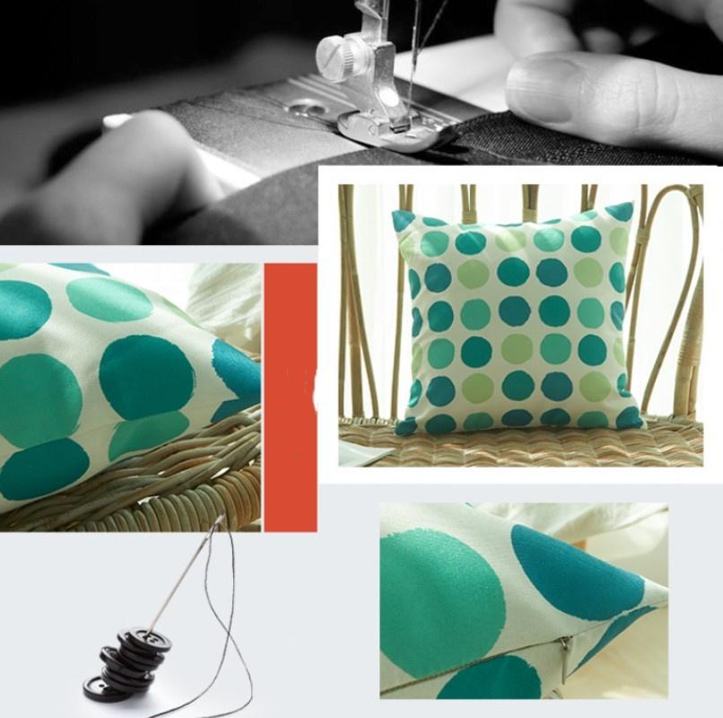 2Pcs 45X45Cm Outdoor Waterproof Green Throw Pillow Cover Spring Decorative Square Pillows Cover Leave Modern Garden Cushion Case