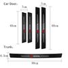 Leather Car Door Sill Plate Protector Stickers Threshold Side Anti Scratch Tape Protection for Toyota GR Car Accessorie