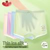 LangSha Girls' Penguin Ice Silk Flat Leg Underwear 4-Pack