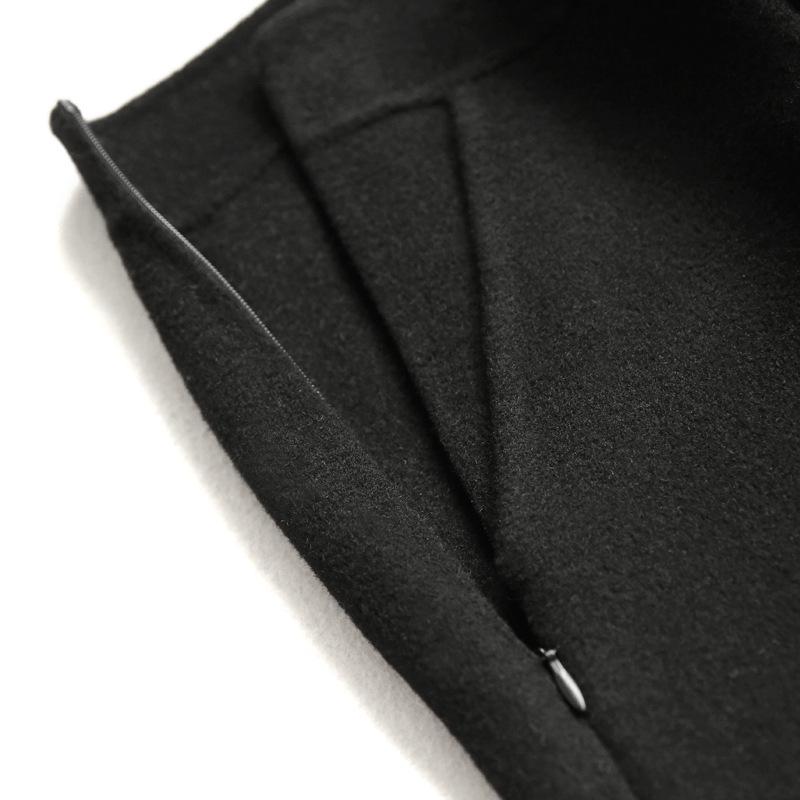 Autumn and Winter Temperament Double-sided Woolen Casual Pants Temperament Commuter Woolen Wide-leg Pants Women