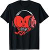 Valentines Day Heart Gamer Gaming Men Boys Youth Teen T-Shirt Mens Womens Tees Top