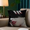 Featuring Sexy Red Lips Pillow Case Short Plush Print Cushion Cover Square Throw Pillow Covers Sofa Home Decor