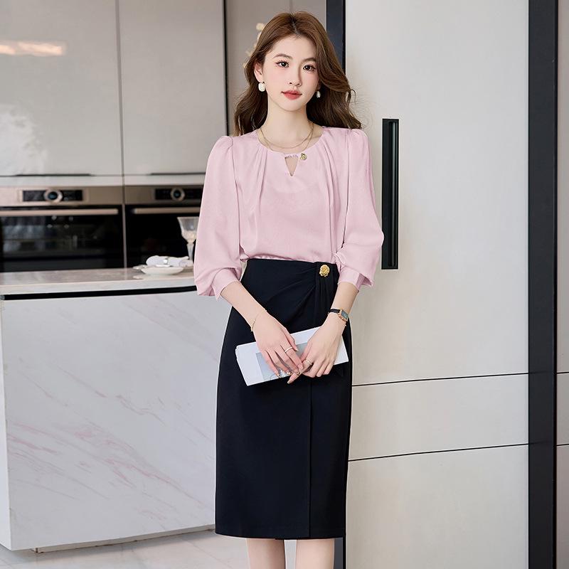 

Women s High-End Spring 2025 Professional Two-Piece Suit HR964-6 M 45-54 kg
