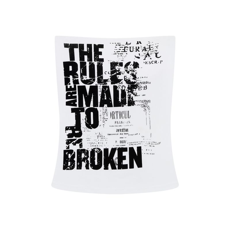 American vintage Letters Print Gyaru Red Tube Top Vest Women Summer Short Slimming With Chest Pad Outer Wear Top