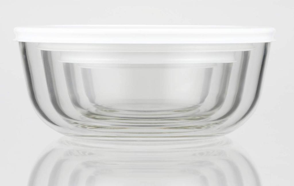 Iwaki Heat-Resistant Glass Storage Container, Small, 400ml, Holds 1 Serving of Rice, Pack Bowl, KBC4140-W1