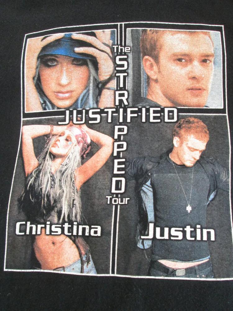 

Christina Aguilera Justin Timberlake Concert Short Sleeve Adult T-Shirt SB185 Unisex T-Shirt L