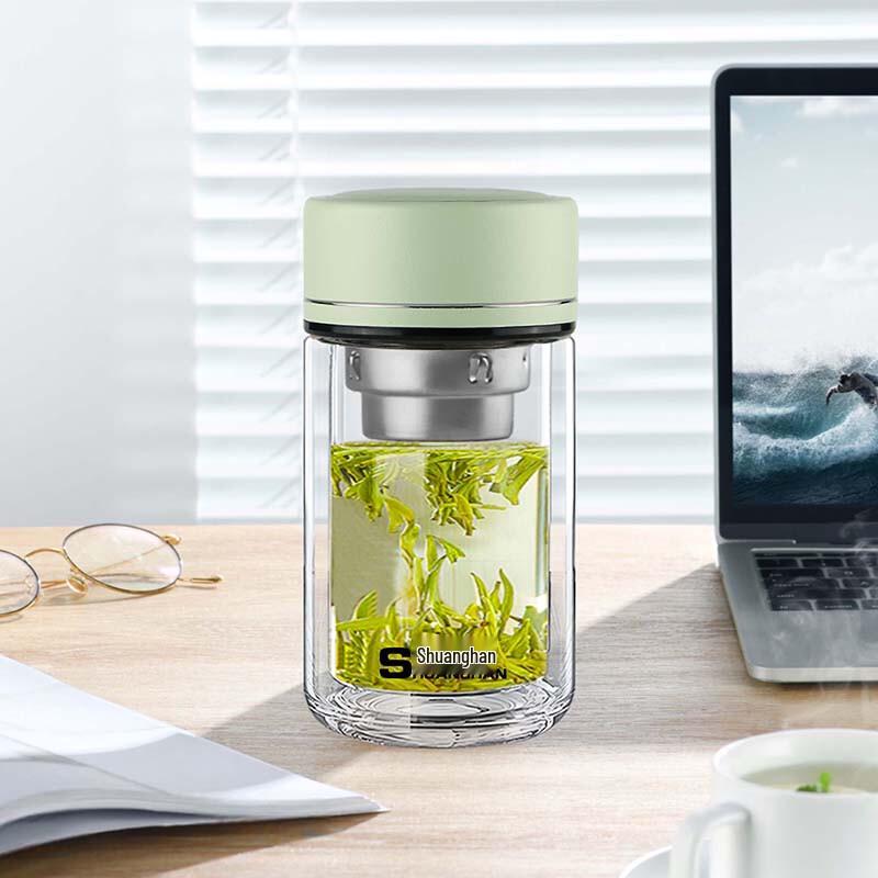 Shuanghan SH-2462 Double-Layer Mini Glass Cup