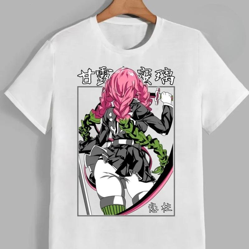 Jujutsu Kaisen T Shirt Mitsuri Anime Oversize Men Women Short Sleeve Casual Tee Cotton Streetwear Cosplay Summer Top Y2k Clothin