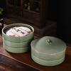 Pu'er Tea Cake Storage Box Home Decoration Tea Sealed Jar Moisture-proof Dust-proof Storage Cans Purple Sand Tea Storage Tank