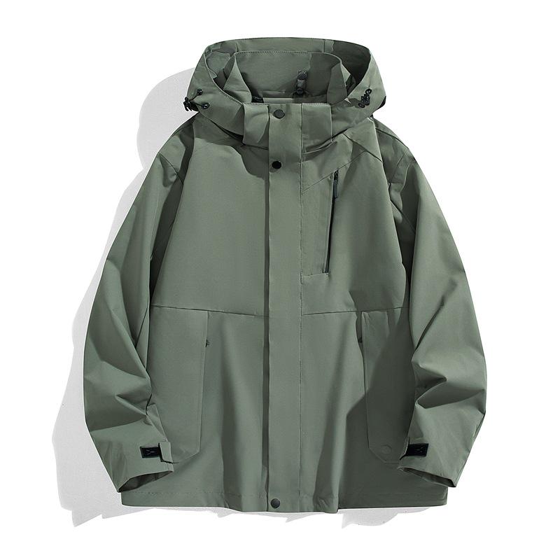 

Мужская куртка с капюшоном, ветрозащитная, водонепроницаемая - съемная верхняя одежда для альпинизма и занятий спортом на открытом воздухе 5XL