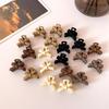 10Pcs/set Small Flower Hair Claw Clips for Women Girls Matte Rectange Jaw Clips Semicircle Barrettes for Thin Hair