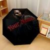 Custom Text Automatic 8 Bone Umbrella, Portable Sun Rain Protection UmbrellaFriday the 13th Jason Voorhees