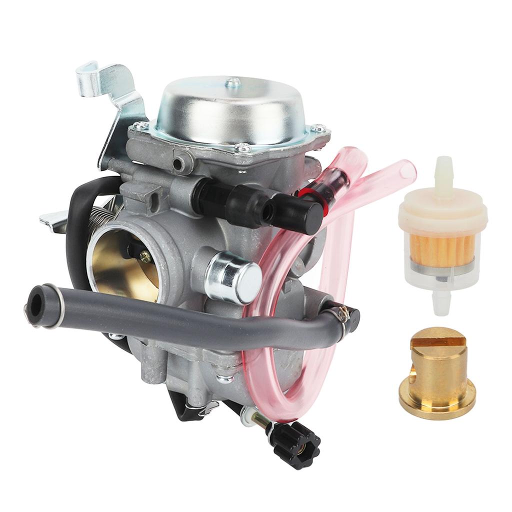 ATV Carburetor Kit with Filter CBKLF300 Aluminium Alloy Replacement for Bayou 300 1986‑2005