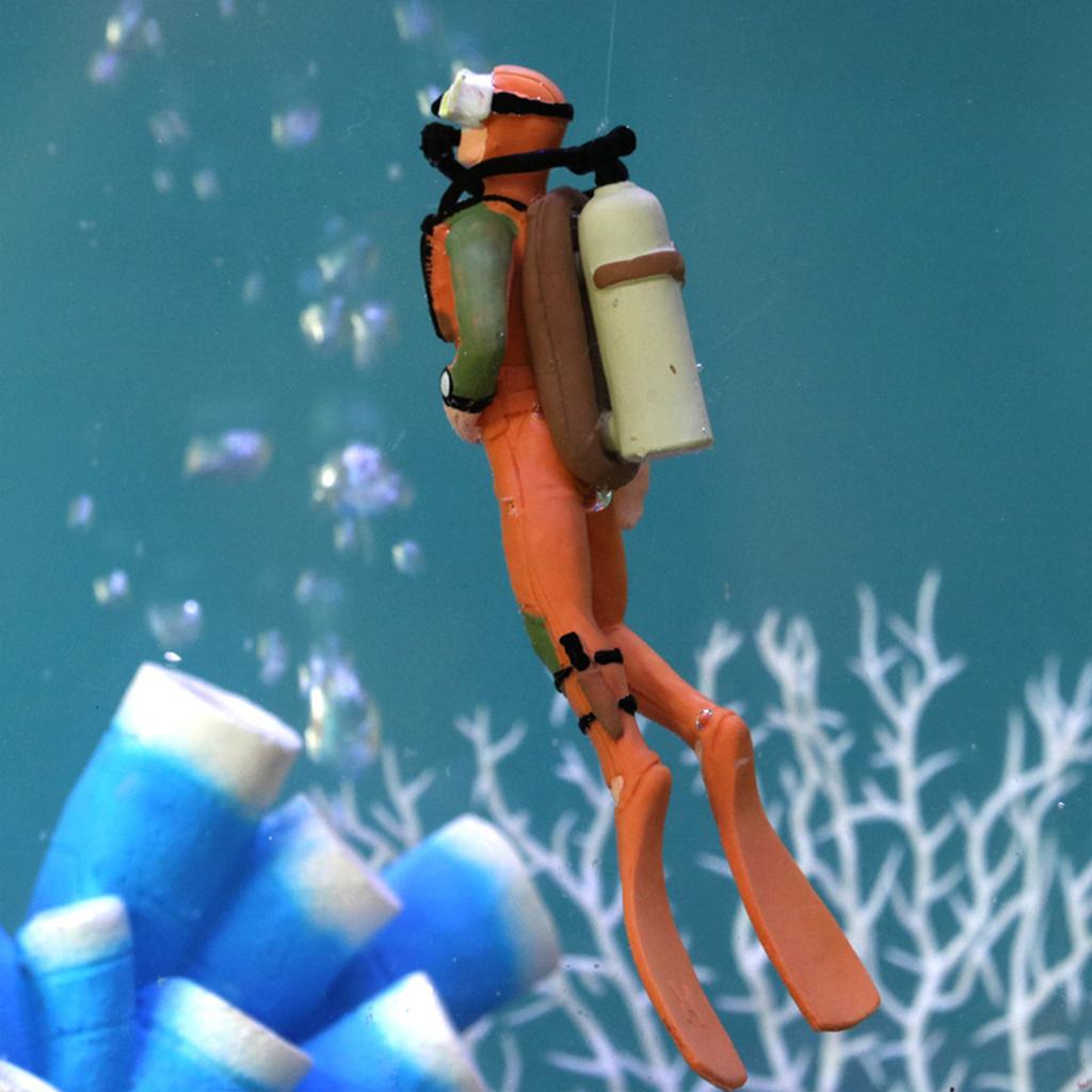 Fish Tank Diver Decoration Swimming Posture Little Diver Aquarium Decoration Ornament