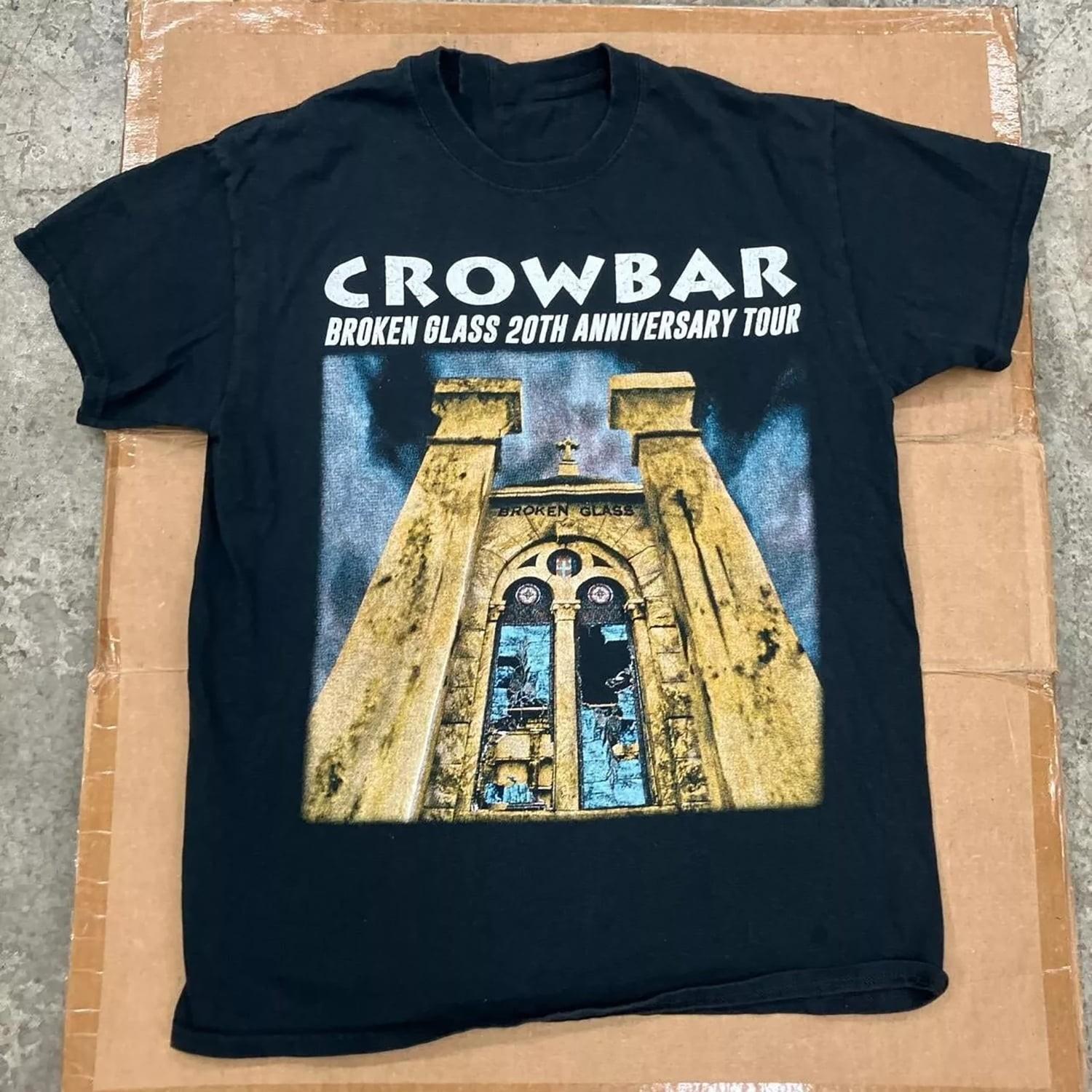 Crowbar 20th Anniversary Broken Glass Tour Black Unisex T-shirt WA2407 Unisex T-Shirt L