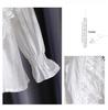 Premium Girls' Lace Stand Collar Long-Sleeved Cotton Top for Spring/Autumn 2025