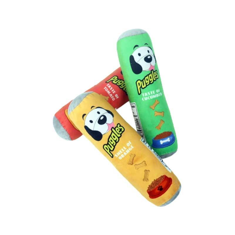 Plush Dog Toys Beer Bottle Shaped for Small & Large Dogs Bite Resistant Clean Teeth with Squeaky Interactive Function Pet Suppl