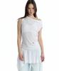 Teulimingbeodeu Crinkle Draped Hooded Sleeveless Dress [ White ]
