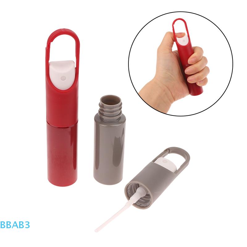 20ml Mini Portable Refillable Fragrance Hand Sanitizer Alcohol Hook Portable Bottle With Spray Pump Empty Perfume Container