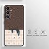 Case for Samsung Galaxy A57 A24 A53 A35 A55 A73 A51 A25 A37 A22 A32 A26 A23 A52 A36 Phone Cover A71 A72 Cartoon Grid Cat