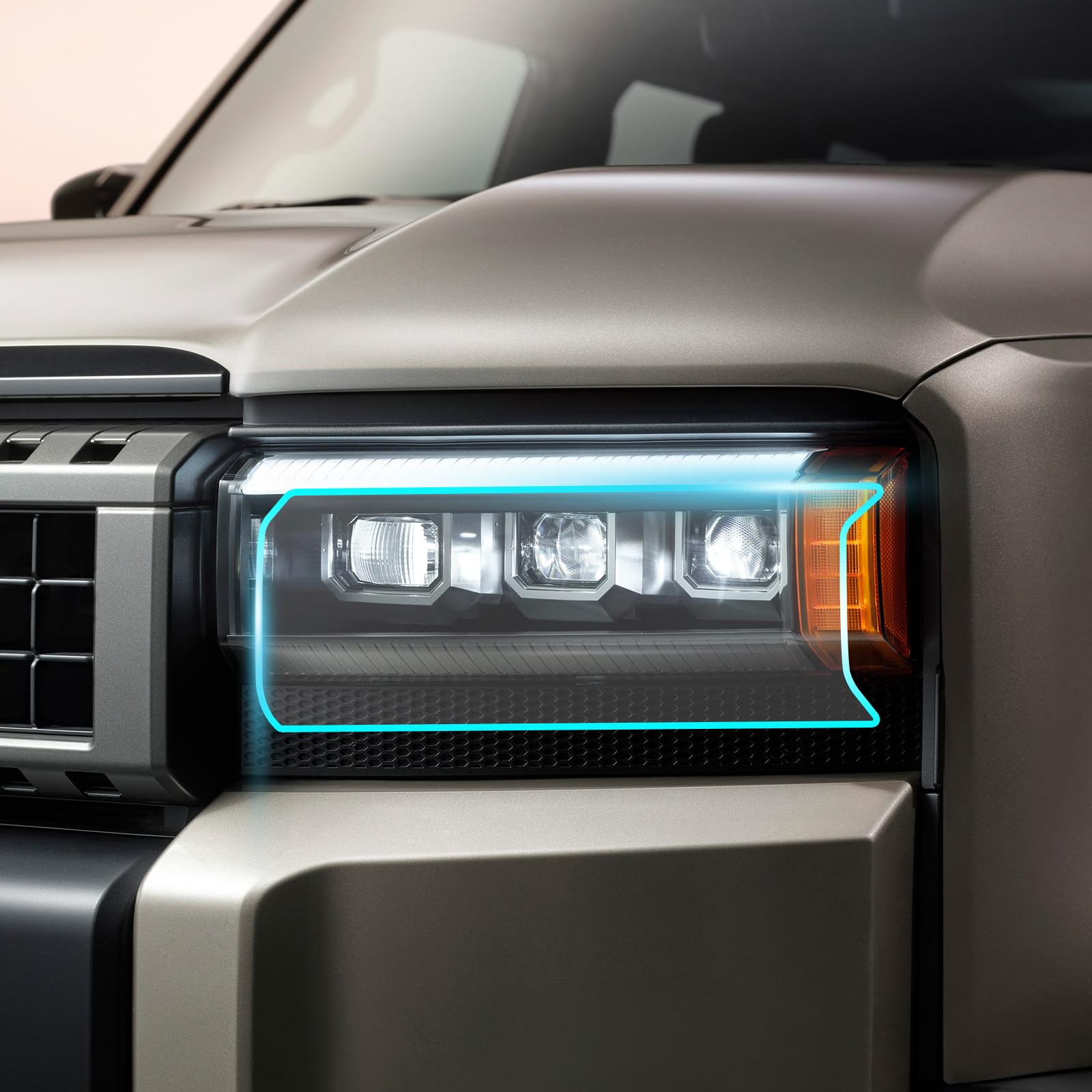 

Защитная пленка FDAIUN для нового Toyota Land Cruiser 250, апрель 2024 г. — совместима с текущей пленкой для фар GDJ250W/TRJ250W, защитная пленка TPU для предустановки