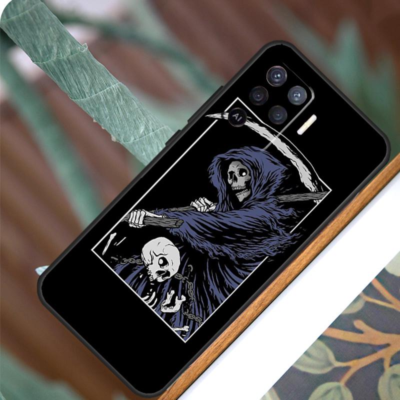 Death Tarot For OPPO A17 A16 A15 A79 A58 A78 A98 A74 A94 A77 A5 A9 A96 A76 A52 A72 A53S A54S A57S Case