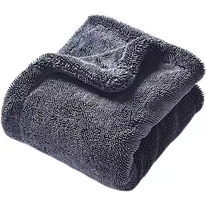 Dual-Layer Absorbent Car Wash Towel - Thick, Double-Sided Pigtail Design