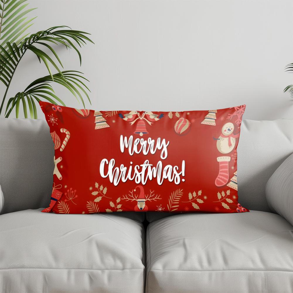 Home Decor Snowflake Pattern Rectangular Pillow Suitable For Sofa Bedroom Car Pillow Cover Cushion Rectangular Back Cushion