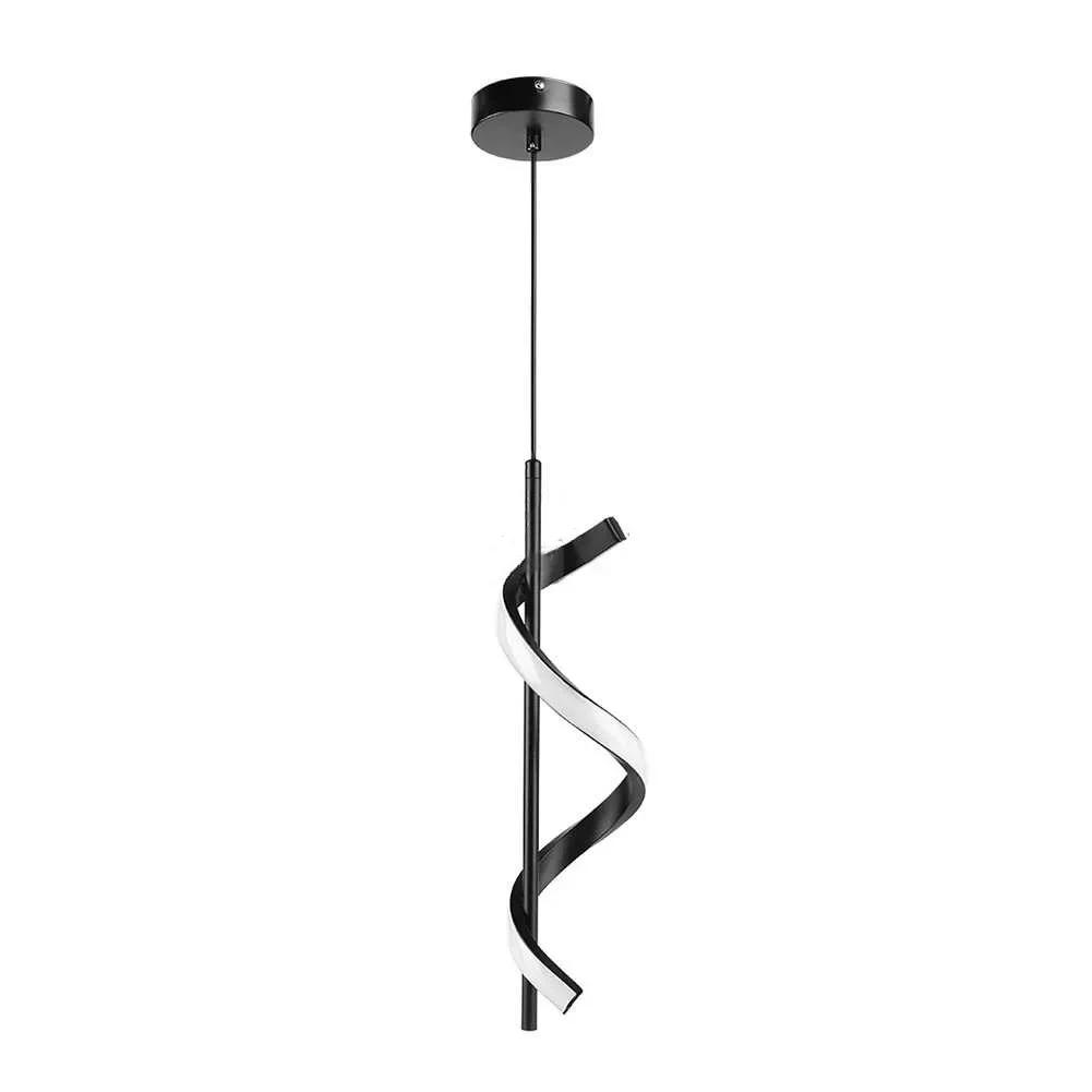 Nordic Spiral Chandelier Minimalist Modern Atmosphere Chandelier Metal Spiral Pendant Lamp for Ceiling Fixtures Lighting
