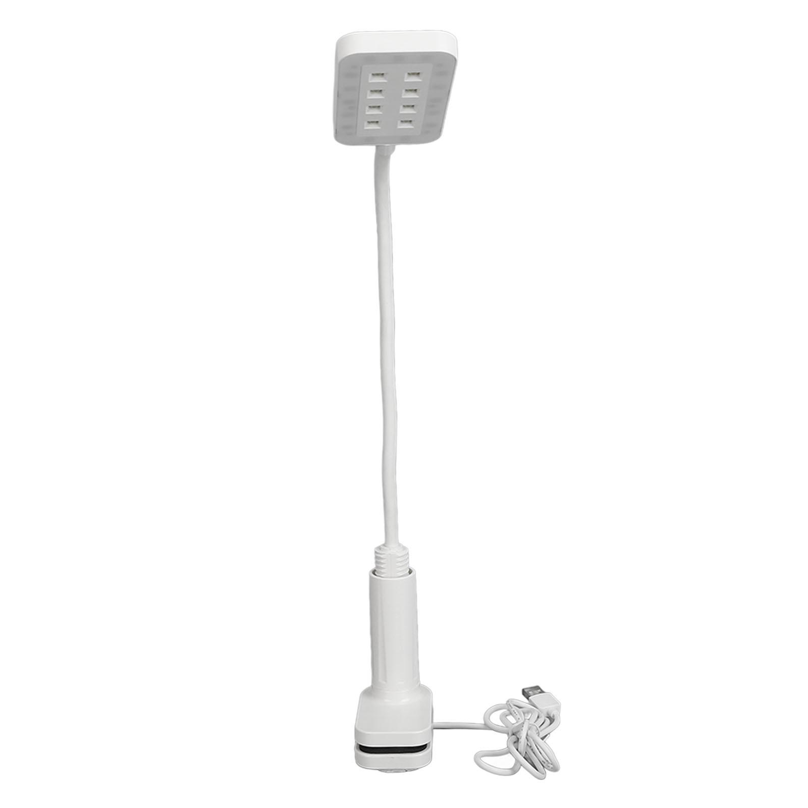 

УФ светодиодная лампа для ногтей с зажимом 2 в 1 настольная лампа для нейл-арта USB зарядка мягкое освещение портативный маникюр