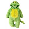 Autumn/Spring Thick Baby Dinosaur Romper - Warm, Cute, Perfect for Outings
