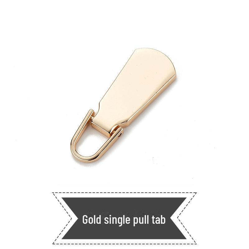 Tool-Free Removable and Replaceable Luggage Wallet Zipper Puller Pendant