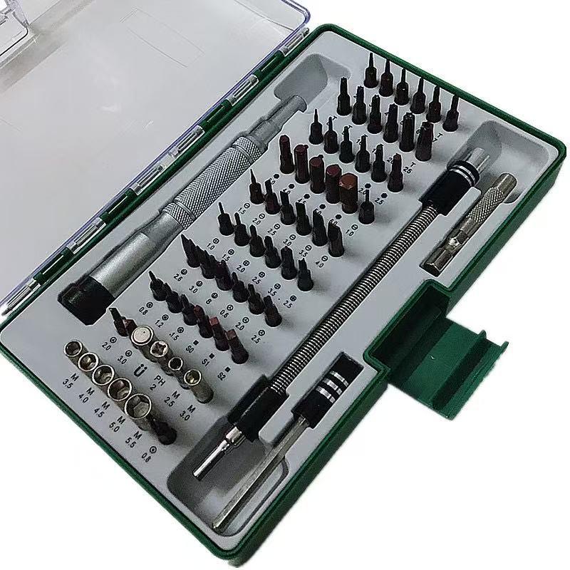 60-in-1 Precision Mobile & Watch Repair Tool Set with S2 Steel Screwdrivers