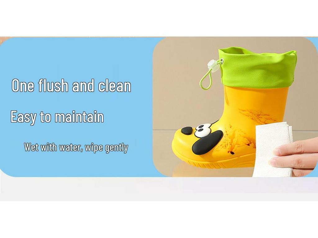 Cartoon Kids' Waterproof Rain Boots - Cute and Trendy for All Seasons