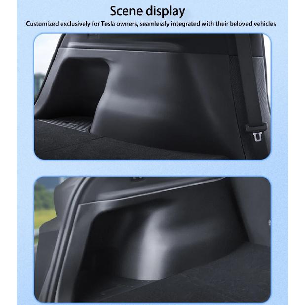 For Tesla ModelY Juniper2025 Trunk Side Guards TPE Full Cover Fluff Surface Corner Protection Pads Interior Protector Accessorie