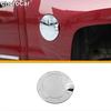 Chrome Door Fuel Tank Gas Cap Cover Trim For Chevy Silverado GMC Sierra 2014-18