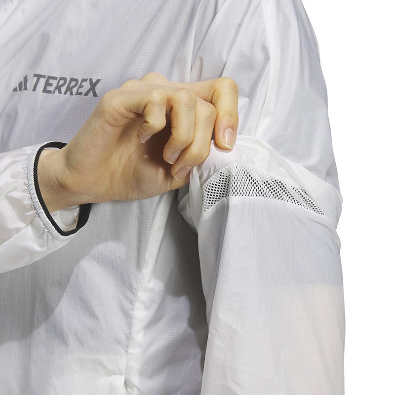 adidas Alfabetstryck Dragkedja Långärmad Vindjacka Dam Ytterkläder Vit HY4699