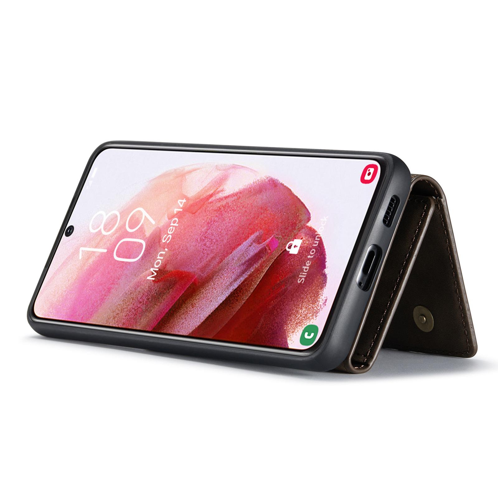 

DG.MING M1 Series Shockproof Case for Samsung Galaxy S23 Detachable Magnetic Absorption Wallet+PU Leather Coated Phone Case with Kickstand Coffee