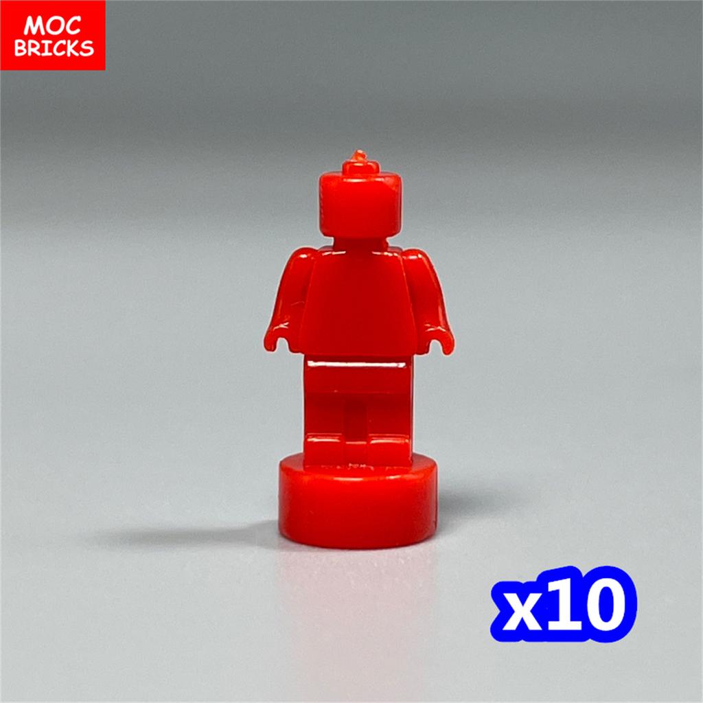 10pcs/lot MOC Bricks Figure 16478 1.8cm Mini Statue Hood Blank Model Building Blocks Custom Unprinted Dolls Kids Toys