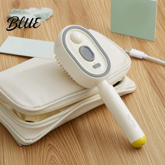 Retractable Steam Comb 1/2Pcs Electric Spray Air Cushion Brush USB Rechargeable Misting Massage 2-In-1 Brush Anti-Frizz Self-Cleaning for Dry Damaged