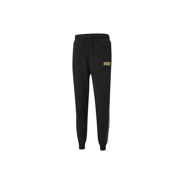 PUMA Track Pants Black Gold Men s 587664-01 S