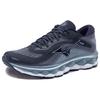 Mizuno Wave Sky 7 Comfortable Thick Sole Breathable Rebound Shock Absorption Low Top Training Running Shoes Men Sneaker Black Gray J1GC230202