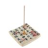 Retro Coarse Pottery Incense Holder and Burner Tray - Chinese Sandalwood Style