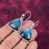 Labradorit 925 Sterling Silber Ohrringe, handgefertigte Edelstein Ohrringe Schmuck, Geschenke für Frau Brandneue Ohrringe