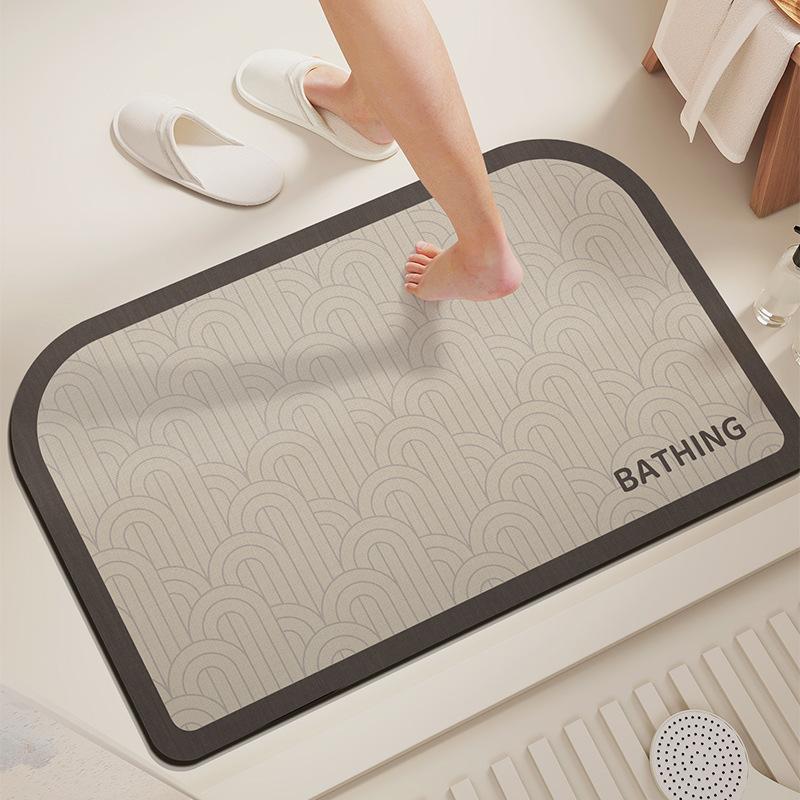 Washroom Diatom Mud Mat Simple Household Moisture Moisture-wicking Easy To Best Care Wear-resistant Non-slip Mat Washroom Quick Drying Mat