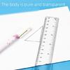 4 Pcs Plastic Ruler Set Math Geometry Set Triangle Ruler Drawing Tool Drafting Supplies for Artists and Students
