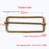 Stainless Steel Adjustable D-Ring Buckle - Copper Three-Speed Wire Pull Design