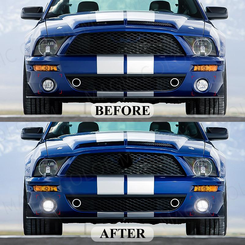 2in1 Auto LED Nebelscheinwerfer Tagfahrlicht DRL Für Honda Accord Fit CR-V City Civic Für Ford Focus Fusion Fiesta C-Max Edge 12V